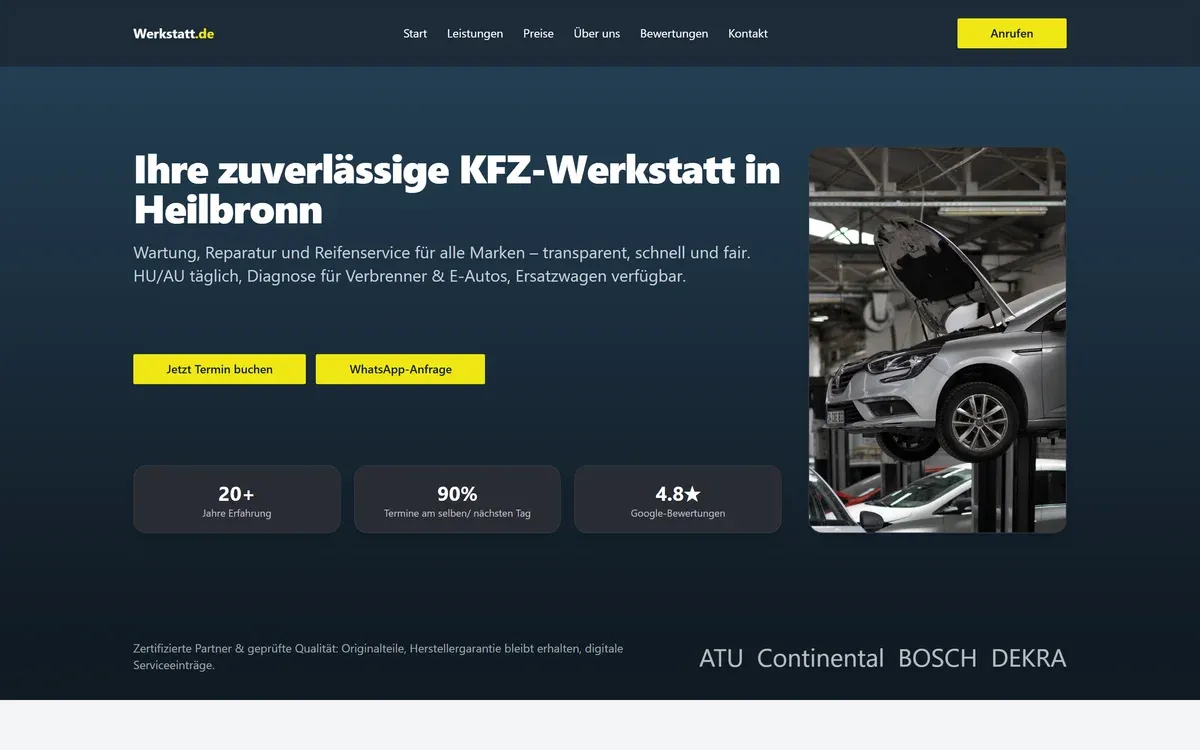 KFZ-Werkstatt 01 — Service preview
